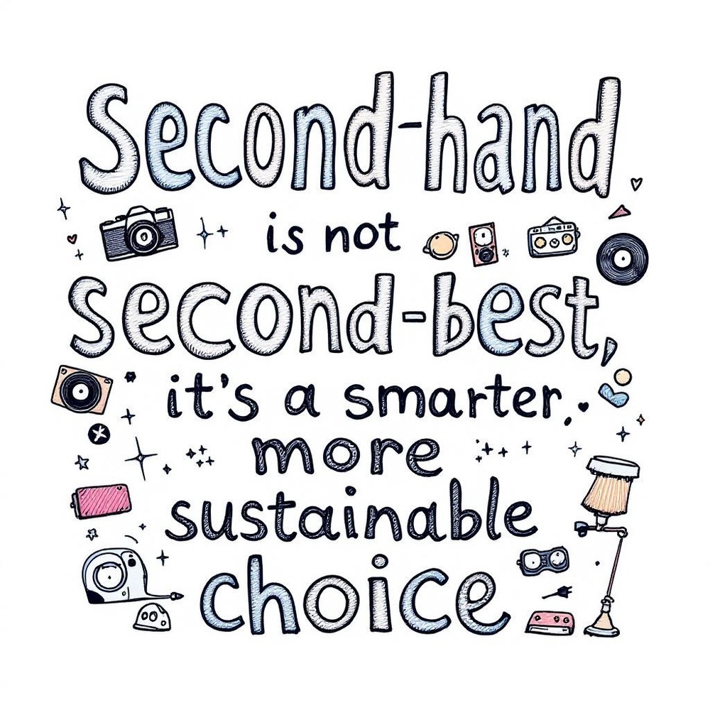 shopping second-hand helps the planet